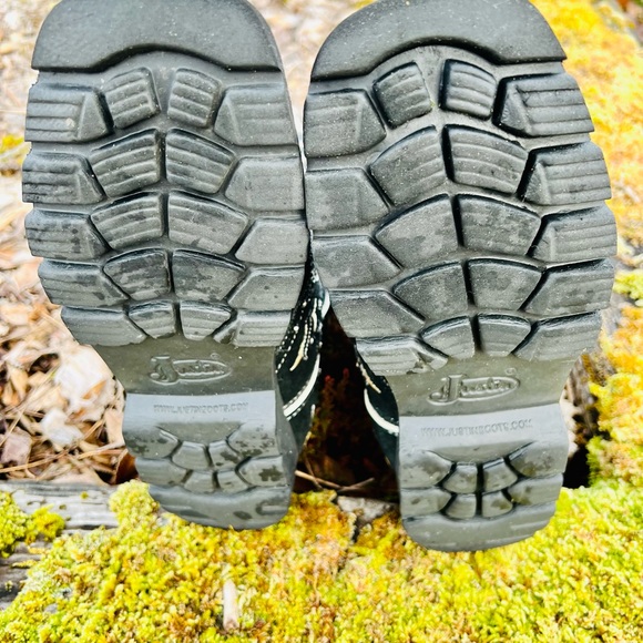 ✨Sold✨Justin Pull-On Fashion Boots w/Hair-on Hide and Rhinestones - Picture 9 of 9